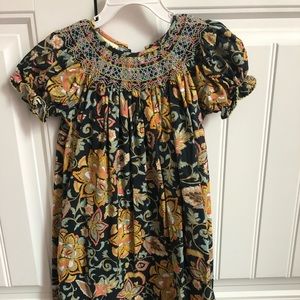 Girls Fall Smocked Dress